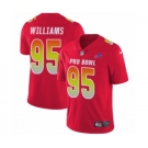 Men's Nike Buffalo Bills #95 Kyle Williams Limited Red AFC 2019 Pro Bowl NFL Jersey