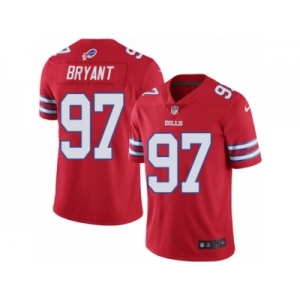 Men's Nike Buffalo Bills #97 Corbin Bryant Limited Red Rush NFL Jersey