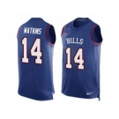 Nike Buffalo Bills #14 Sammy Watkins Royal Blue Team Color Men's Stitched NFL Limited Tank Top Jersey