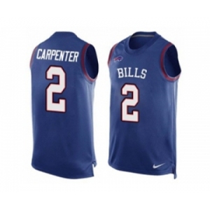 Nike Buffalo Bills #2 Dan Carpenter Royal Blue Team Color Men's Stitched NFL Limited Tank Top Jersey