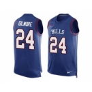 Nike Buffalo Bills #24 Stephon Gilmore Royal Blue Team Color Men's Stitched NFL Limited Tank Top Jersey