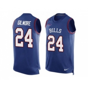 Nike Buffalo Bills #24 Stephon Gilmore Royal Blue Team Color Men's Stitched NFL Limited Tank Top Jersey