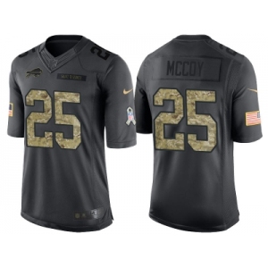 Nike Buffalo Bills #25 LeSean McCoy Men's Stitched Black NFL Salute to Service Limited Jerseys
