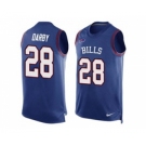 Nike Buffalo Bills #28 Ronald Darby Royal Blue Team Color Men's Stitched NFL Limited Tank Top Jersey