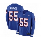 Nike Buffalo Bills #55 Jerry Hughes Limited Royal Blue Therma Long Sleeve NFL Jersey