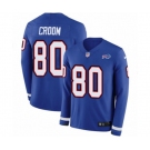 Nike Buffalo Bills #80 Jason Croom Limited Royal Blue Therma Long Sleeve NFL Jersey