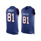 Nike Buffalo Bills #81 Marcus Easley Royal Blue Team Color Men's Stitched NFL Limited Tank Top Jersey