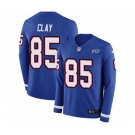 Nike Buffalo Bills #85 Charles Clay Limited Royal Blue Therma Long Sleeve NFL Jersey