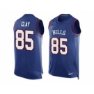 Nike Buffalo Bills #85 Charles Clay Royal Blue Team Color Men's Stitched NFL Limited Tank Top Jersey