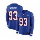 Nike Buffalo Bills #93 Trent Murphy Limited Royal Blue Therma Long Sleeve NFL Jersey