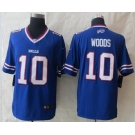 nike nfl jerseys buffalo bills #10 woods blue[nike Limited]