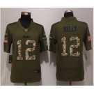 nike nfl jerseys buffalo bills #12 jim kelly army green[nike Limited Salute To Service]