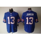 nike nfl jerseys buffalo bills #13 johnson blue[nike limited]