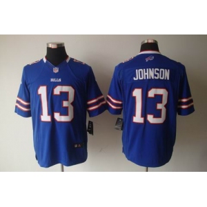nike nfl jerseys buffalo bills #13 johnson blue[nike limited]
