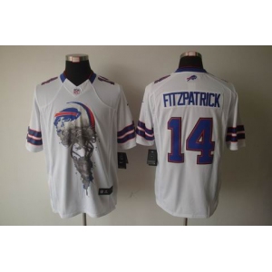 nike nfl jerseys buffalo bills #14 ryan fitzpatrick white[helmet tri-blend limited]