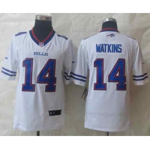 nike nfl jerseys buffalo bills #14 watkins white[nike limited][watkins]