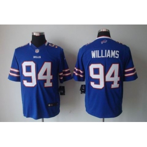 nike nfl jerseys buffalo bills #94 williams blue[nike limited]