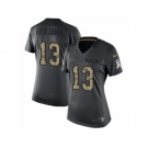 Women Nike Buffalo Bills #13 Kelvin Benjamin Limited Black 2016 Salute to Service NFL Jersey