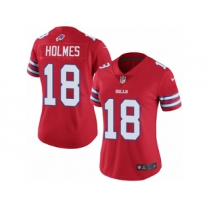 Women Nike Buffalo Bills #18 Andre Holmes Limited Red Rush Vapor Untouchable NFL Jersey