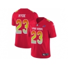 Women Nike Buffalo Bills #23 Micah Hyde Red Stitched NFL Limited AFC 2018 Pro Bowl Jersey