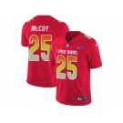 Women Nike Buffalo Bills #25 LeSean McCoy Red Stitched NFL Limited AFC 2018 Pro Bowl Jersey