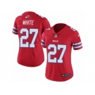 Women Nike Buffalo Bills #27 TreDavious White Limited Red Rush Vapor Untouchable NFL Jersey