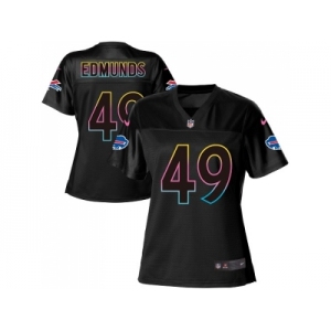 Women Nike Buffalo Bills #49 Tremaine Edmunds Black NFL Fashion Game Jersey