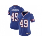 Women Nike Buffalo Bills #49 Tremaine Edmunds Royal Blue Team Color Stitched NFL Vapor Untouchable Limited Jersey