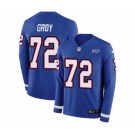 Women Nike Buffalo Bills #72 Ryan Groy Limited Royal Blue Therma Long Sleeve NFL Jersey