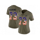 Women Nike Buffalo Bills #73 Dion Dawkins Limited Olive USA Flag 2017 Salute to Service NFL Jersey