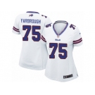 Women Nike Buffalo Bills #75 Eddie Yarbrough Game White NFL Jersey