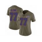 Women Nike Buffalo Bills #77 Cordy Glenn Limited Olive 2017 Salute to Service NFL Jersey