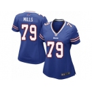 Women Nike Buffalo Bills #79 Jordan Mills Game Royal Blue Team Color NFL Jersey