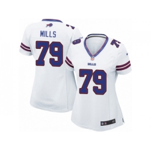 Women Nike Buffalo Bills #79 Jordan Mills Game White NFL Jersey