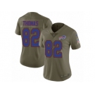 Women Nike Buffalo Bills #82 Logan Thomas Limited Olive 2017 Salute to Service NFL Jersey