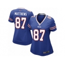 Women Nike Buffalo Bills #87 Jordan Matthews Game Royal Blue Team Color NFL Jersey