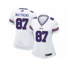 Women Nike Buffalo Bills #87 Jordan Matthews Game White NFL Jersey