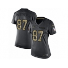 Women Nike Buffalo Bills #87 Jordan Matthews Limited Black 2016 Salute to Service NFL Jersey