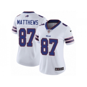 Women Nike Buffalo Bills #87 Jordan Matthews White Vapor Untouchable Limited Player NFL Jersey