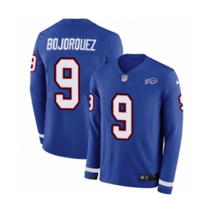Women Nike Buffalo Bills #9 Corey Bojorquez Limited Royal Blue Therma Long Sleeve NFL Jersey