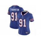 Women Nike Buffalo Bills #91 Cedric Thornton Royal Blue Team Color Vapor Untouchable Limited Player NFL Jersey