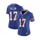 Women's Bills #17 Josh Allen Blue Vapor Untouchable Limited Stitched NFL Jersey