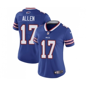 Women's Bills #17 Josh Allen Blue Vapor Untouchable Limited Stitched NFL Jersey