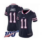 Women's Buffalo Bills #11 Zay Jones Limited Navy Blue Inverted Legend 100th Season Football Jersey