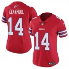 Women's Buffalo Bills #14 Chase Claypool Red Vapor Football Stitched Jersey