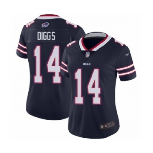 Women's Buffalo Bills #14 Stefon Diggs Navy Blue Inverted Legend Stitched NFL Nike Limited Jersey
