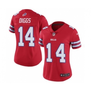 Women's Buffalo Bills #14 Stefon Diggs Red Vapor Untouchable Stitched NFL Nike Limited Jersey