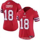 Women's Buffalo Bills #18 Amari Cooper Red Vapor Stitched Football Jersey