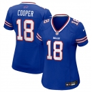 Women's Buffalo Bills #18 Amari Cooper Royal Stitched Football Jersey