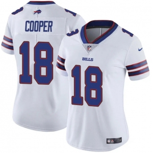 Women's Buffalo Bills #18 Amari Cooper White Vapor Stitched Football Jersey